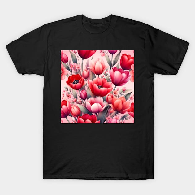 Tulip Flower T-Shirt by Jenni Arts